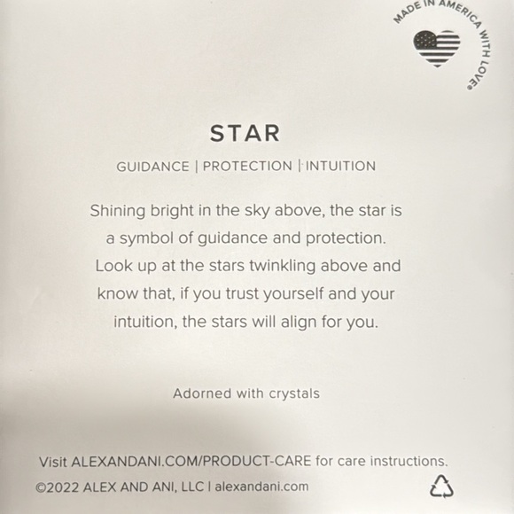 Alex and Ani Star Charm Purple Bangle Bracelet - Picture 7 of 7